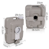 10L Outdoor Portable Camping Toilet with Carry Bag – Lightweight, Leak-Proof & Travel-Ready