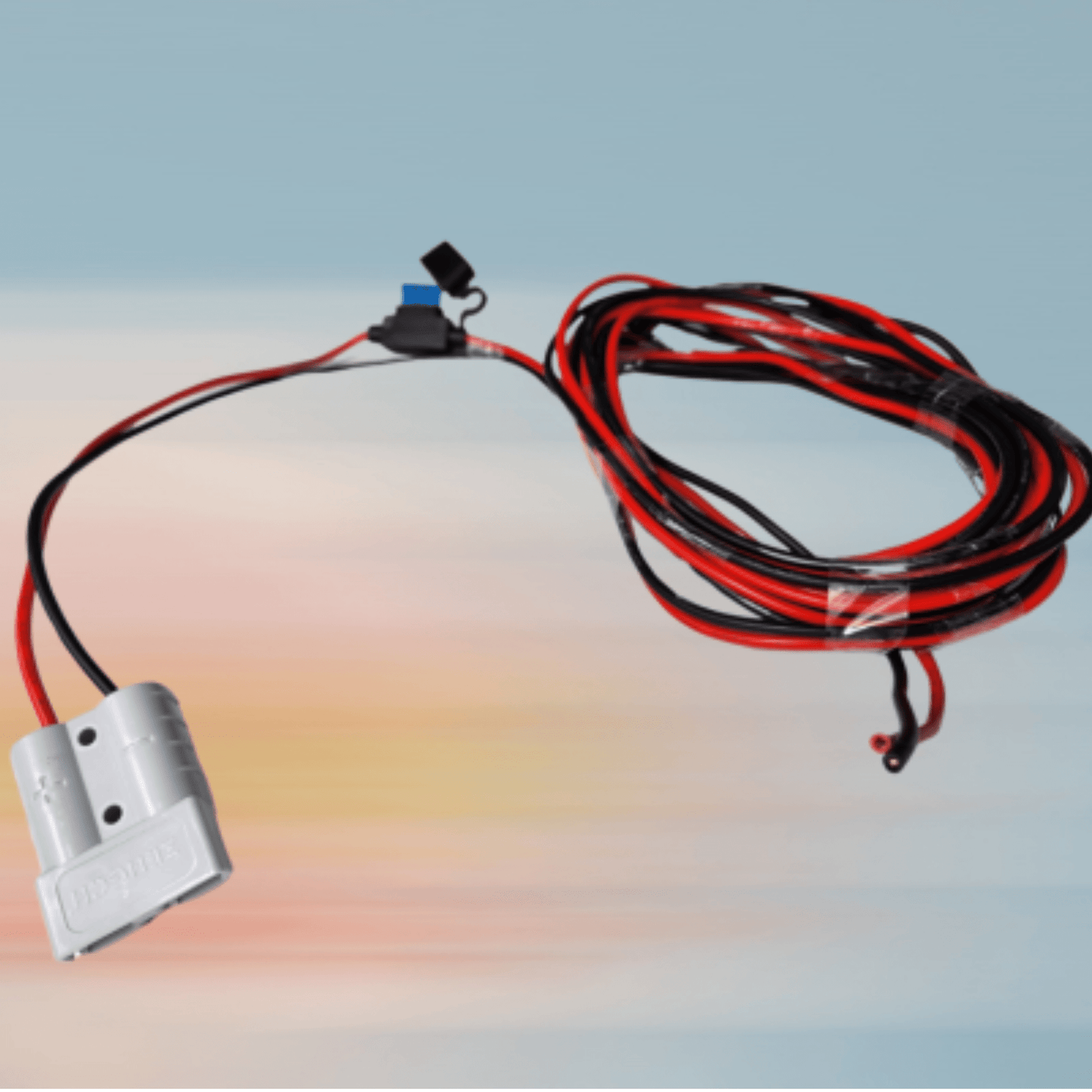 Fleximake Heavy-Duty 12VDC Anderson-Style Plug & 5M Cable with Automotive In-Line Fuse – 15A