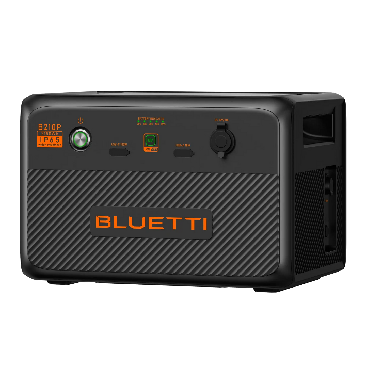 BLUETTI B210P Expansion Battery – 2,150Wh IP65 Water & Dustproof, LiFePO₄, USB & 12V Outputs, 6-Year Warranty