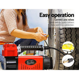 GIANTZ 12V Air Compressor – 320L/min Portable Inflator & Deflator