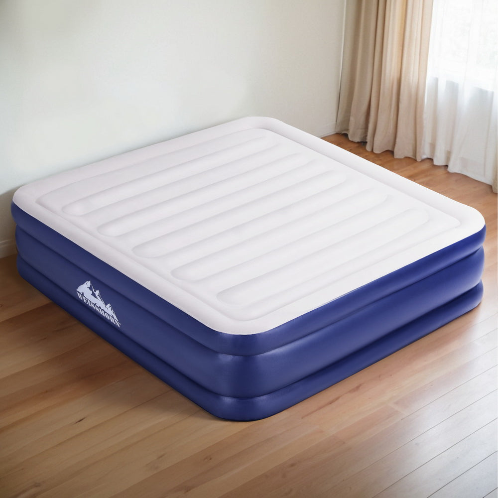 Weisshorn King Air Mattress – Inflatable Bed with Built-In AC Pump