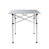 Weisshorn Folding Camping Table 70cm – Roll-Up Aluminium Picnic Table for Outdoor BBQ & Camping
