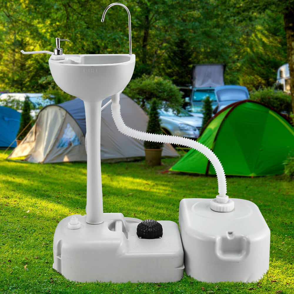 Weisshorn Portable Camping Hand Wash Sink – 43L Water Capacity