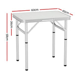 Weisshorn 60CM Folding Camping Table – Adjustable & Portable Outdoor Picnic Desk