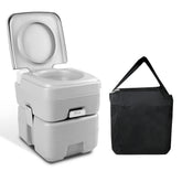 Weisshorn 20L Portable Camping Toilet – Grey with Carry Bag