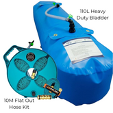 Camp Water Supply Kit – 110L Bladder + 10m Hose