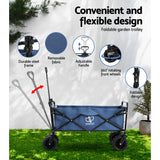 Gardeon Folding Cart – 120kg Heavy-Duty Camping & Beach Trolley