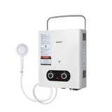 Devanti Portable Gas Water Heater – Outdoor Camping Shower (White)