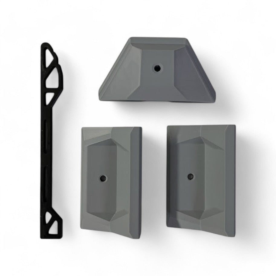 Starlink Mini Roof Rack Mount – 3-Point T-Slot System (Optional Clear Shield & Stainless Bolts)