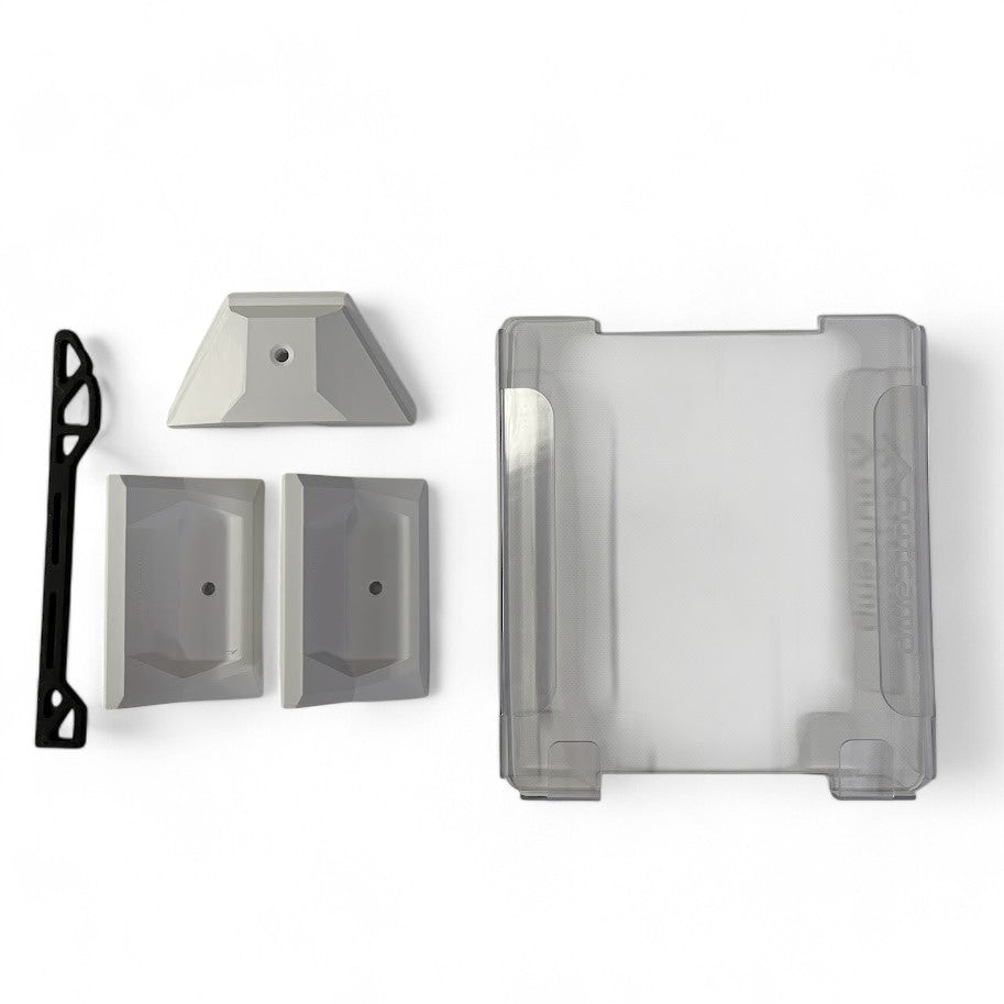 Starlink Mini Roof Rack Mount – 3-Point T-Slot System (Optional Clear Shield & Stainless Bolts)