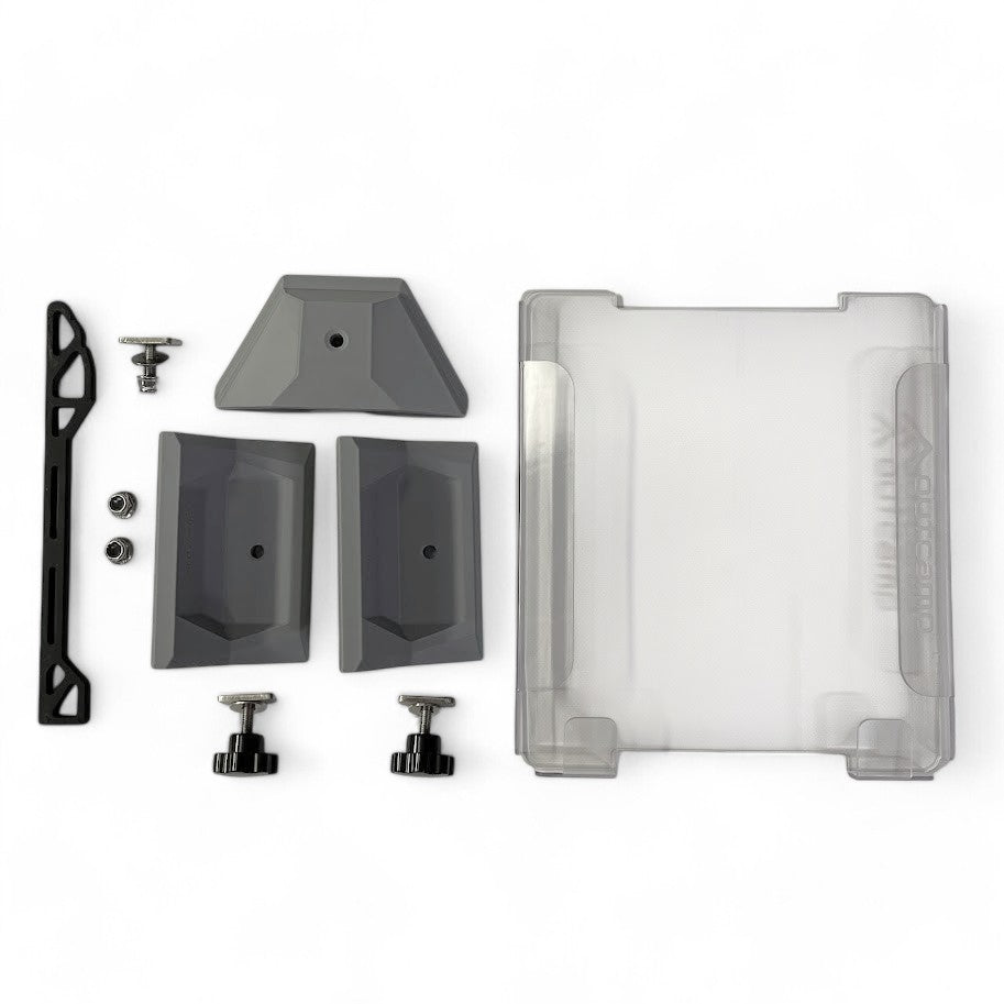 Starlink Mini Roof Rack Mount – 3-Point T-Slot System (Optional Clear Shield & Stainless Bolts)