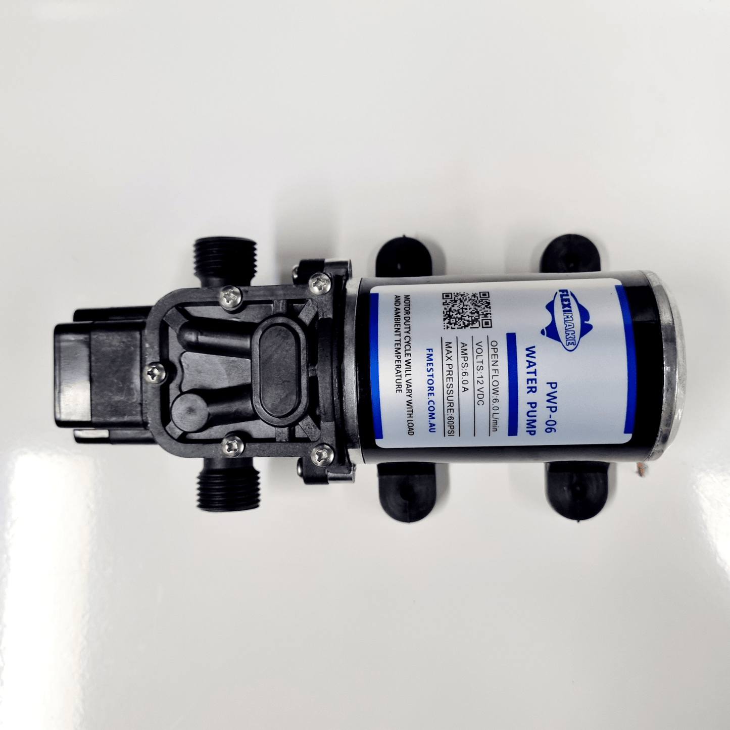 Fleximake Heavy-Duty 12V Water Pump – 6L/Min with 60PSI Cut-Off