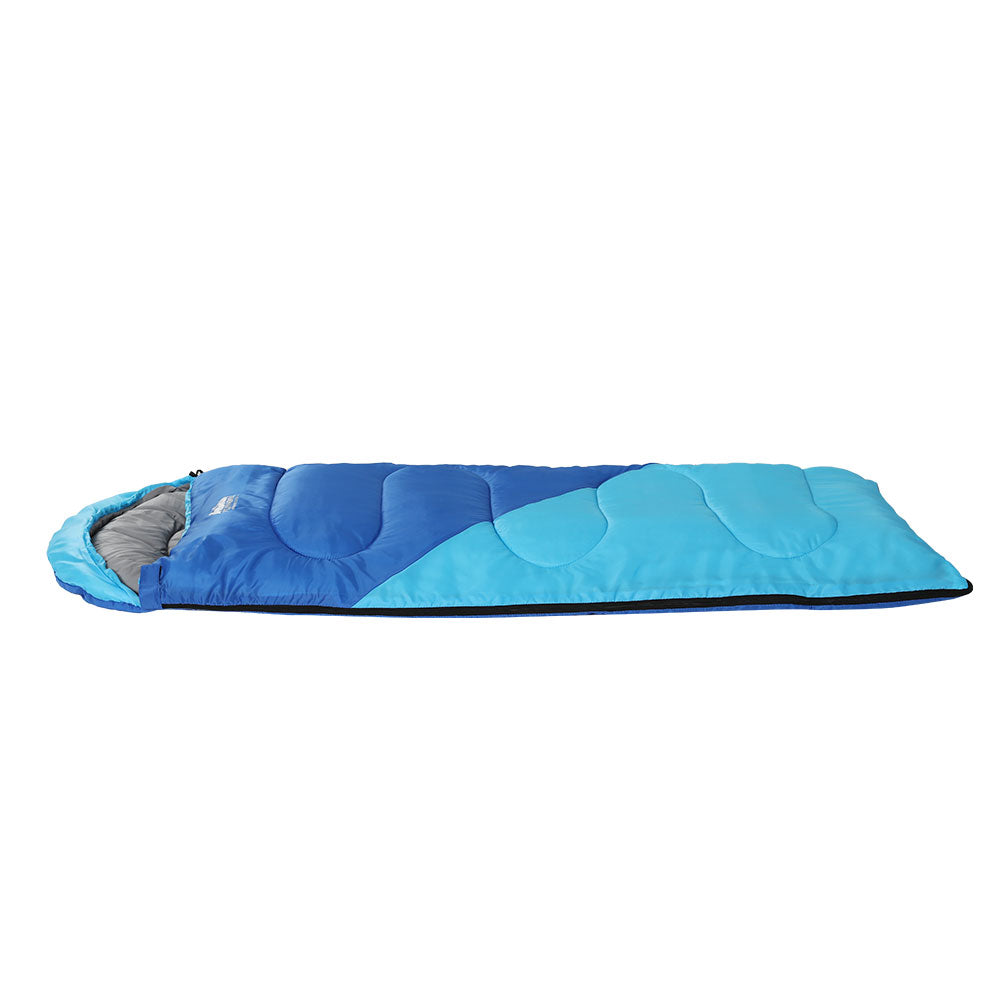 Weisshorn Kids Thermal Sleeping Bag | Lightweight, Water-Resistant & Cosy for Camping and Hiking – Blue