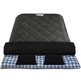 Weisshorn Double Sleeping Bag -10°C | 2-in-1 Camping Comfort with Pillows - Grey