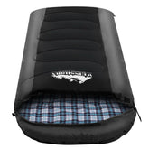 Weisshorn Single Sleeping Bag -20°C | Ultra-Warm 4-Season Thermal Sleeping Bag for Camping & Hiking - Black