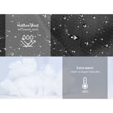 Weisshorn Single Sleeping Bag -20°C | Ultra-Warm 4-Season Thermal Sleeping Bag for Camping & Hiking - Black