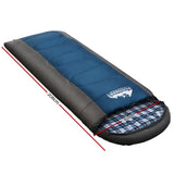 Weisshorn Single Sleeping Bag -20°C | Ultra-Warm 4-Season Thermal Sleeping Bag for Camping & Hiking - Blue