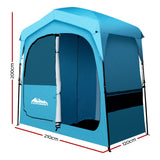Weisshorn Double Camping Shower & Toilet Tent – Outdoor Privacy Enclosure