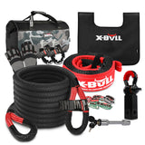X-BULL Recovery Kit with Kinetic Recovery Rope & 5T Hitch Receiver