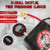 X-BULL Tyre Deflator with Digital Pressure Gauge – 250PSI LED Display | For Car, Motorcycle, and 4WD