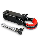 X-BULL 5T Recovery Hitch Receiver with Bow Shackle