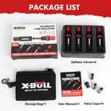 X-BULL 4PCS Tyre Deflators | Rapid Air Down Kit for Off-Roading Adventures