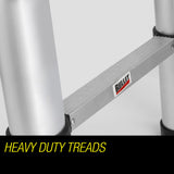 Bullet 3.8m Telescopic Aluminium Ladder – Portable, Compact & Built for Outdoor Adventure