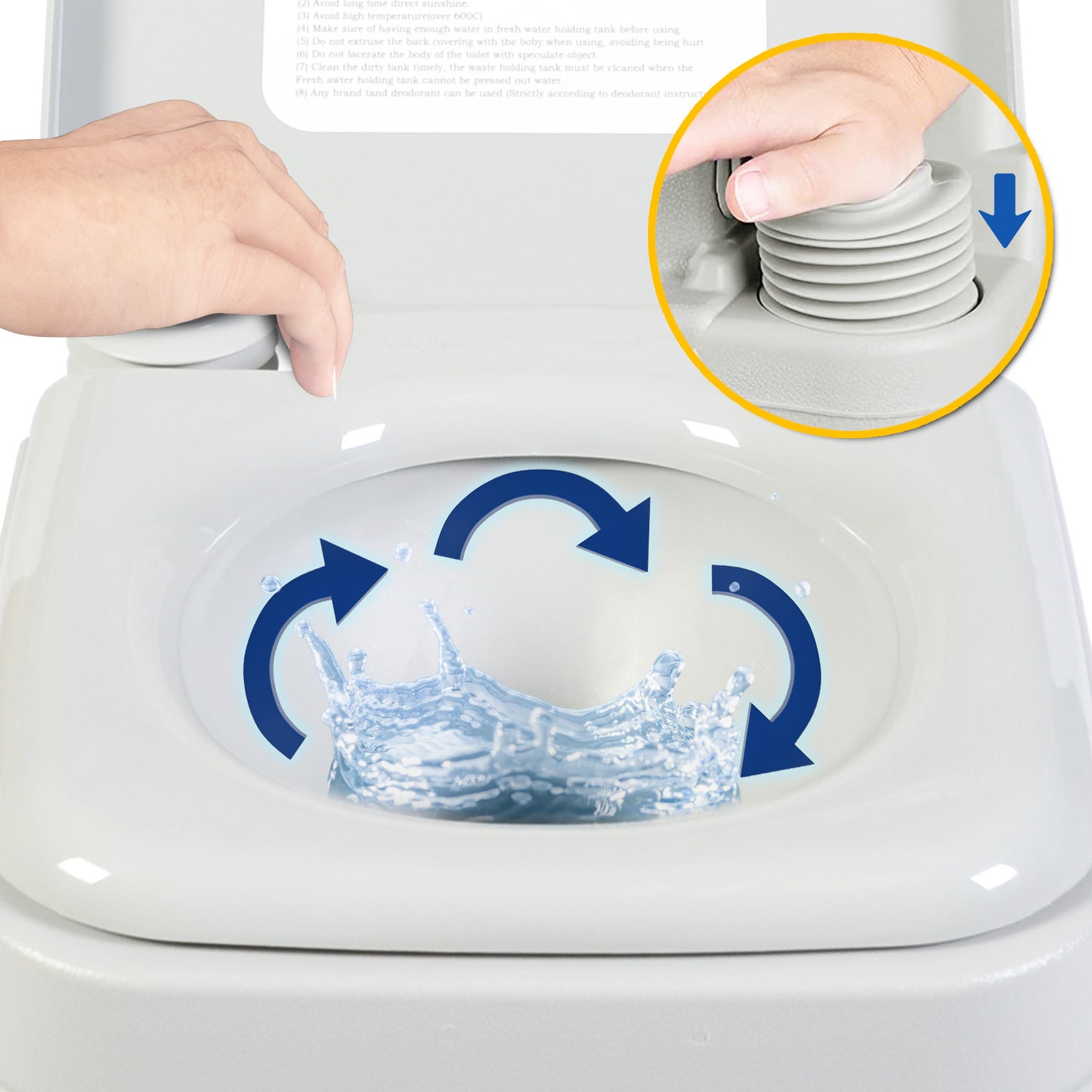 Wallaroo 10L Camping Portable Toilet – Hygienic, Compact & Convenient Outdoor Solution