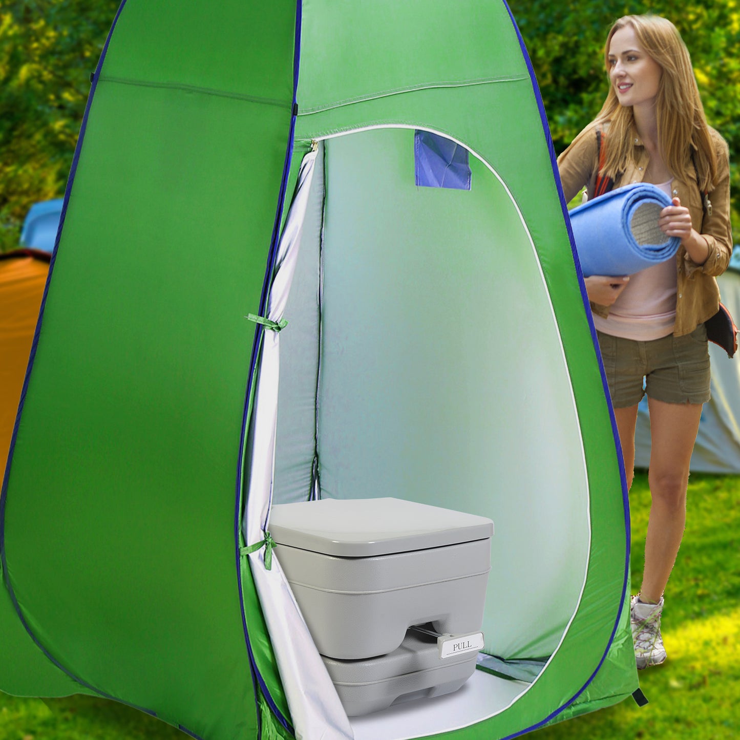 Wallaroo 10L Camping Portable Toilet – Hygienic, Compact & Convenient Outdoor Solution