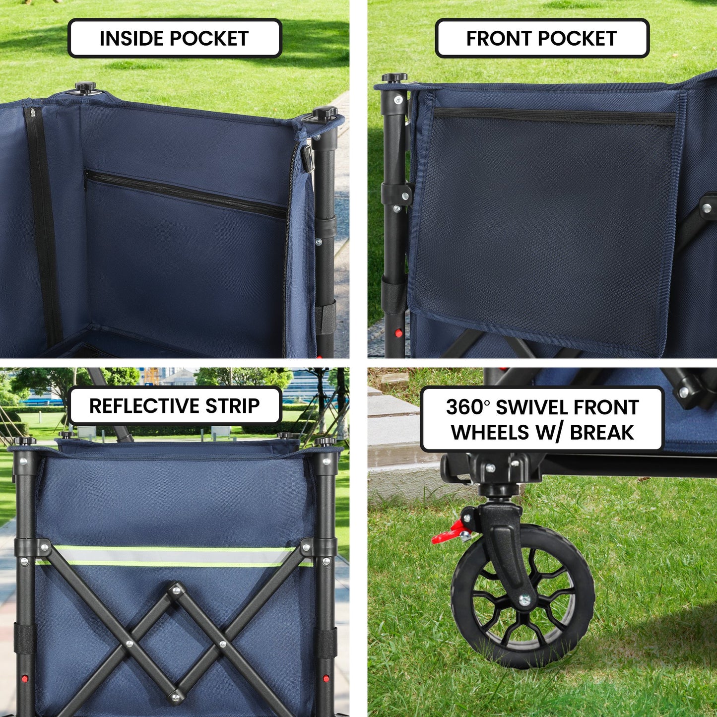 Wallaroo 120L Collapsible Camping Trolley – Built for Big Loads on the Move