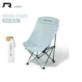 RAZOJESS Enlarged Moon Chair – Sky Blue | Premium Outdoor Camping Chair with High Back Support