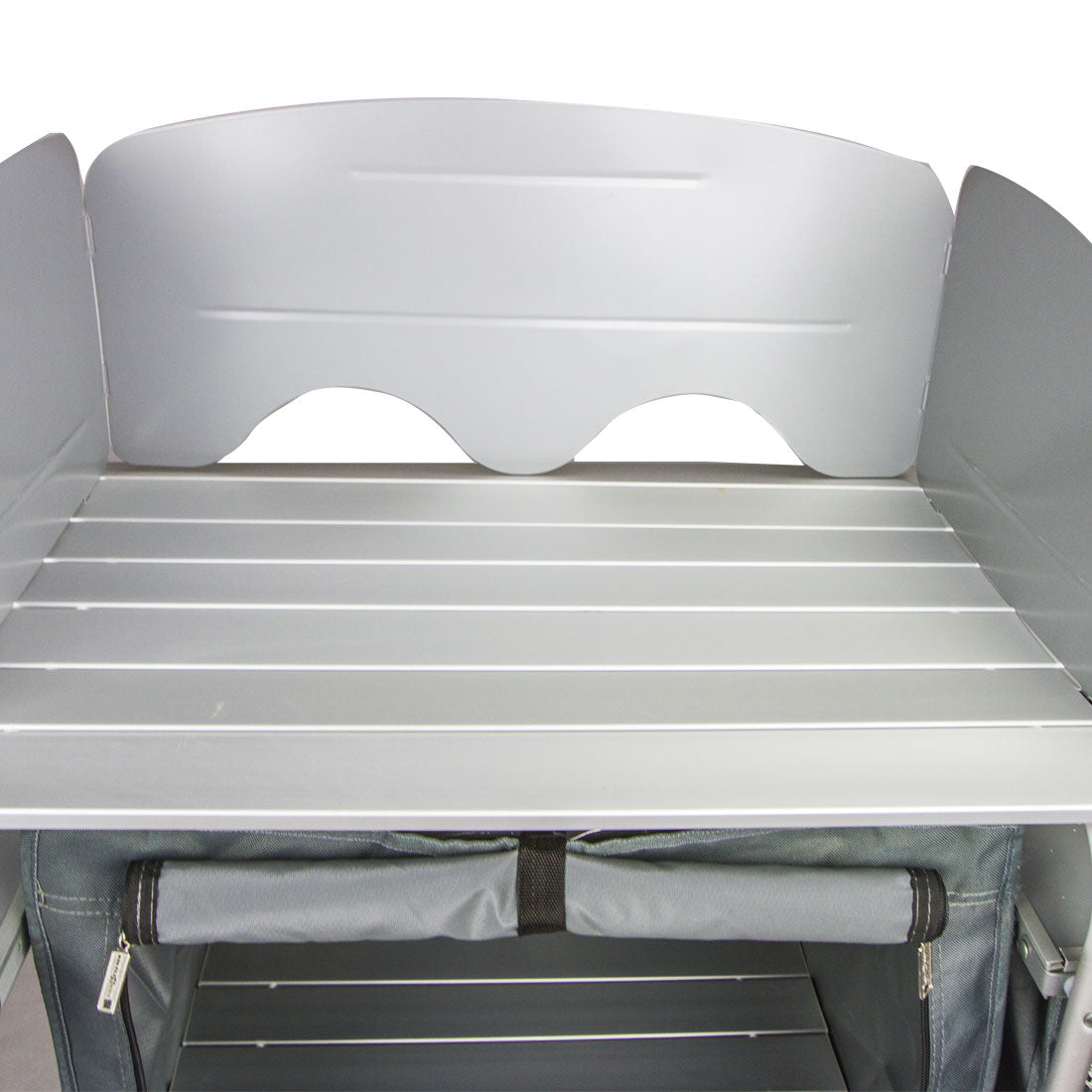 Berger Deluxe Camping Kitchen – Portable Pantry & Cook Station with Windshield