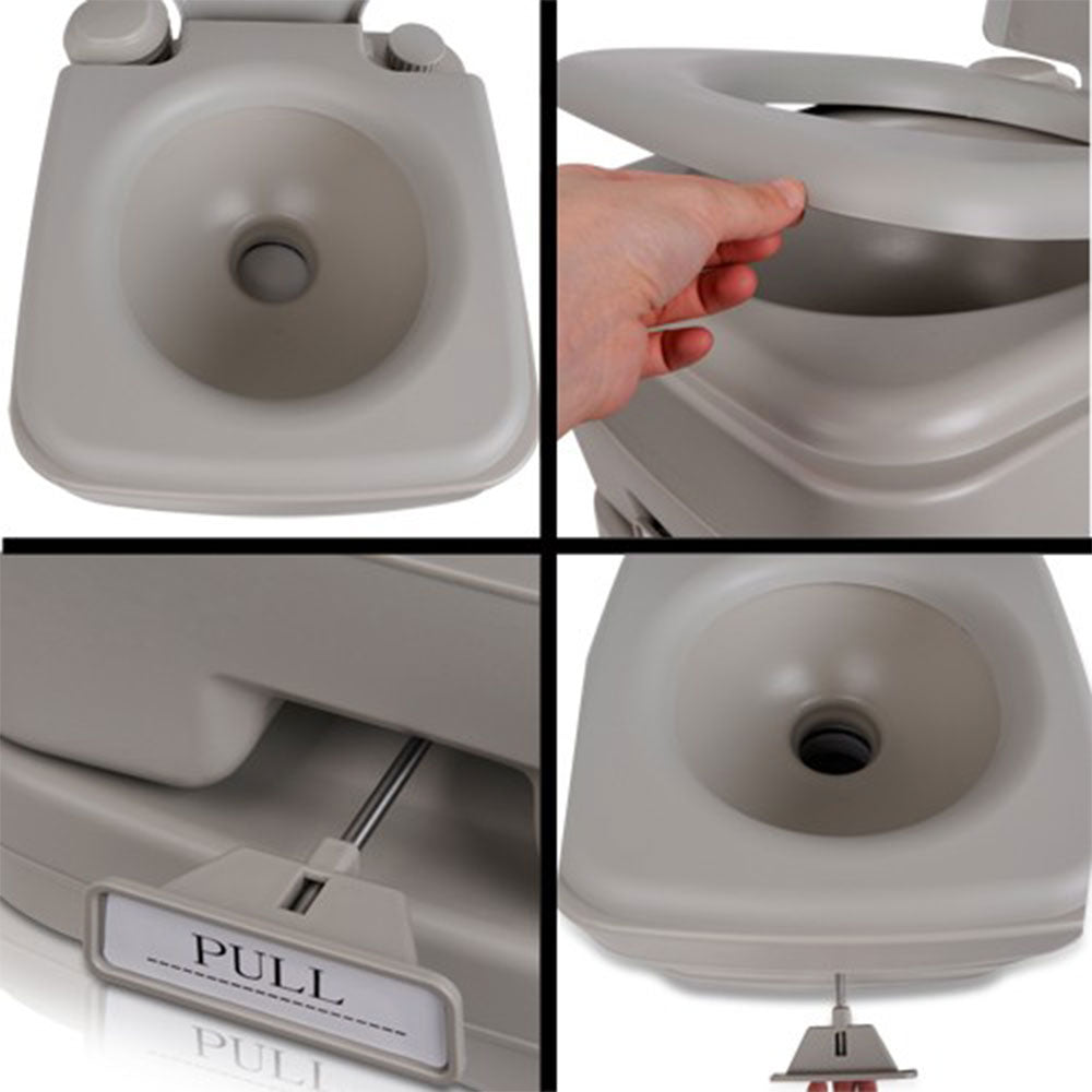 10L Outdoor Portable Camping Toilet with Carry Bag – Lightweight, Leak-Proof & Travel-Ready