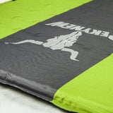 Self-Inflating Camping Mattress – 2.5cm Thick Single Sleeping Mat – Camping, Hiking & Joinable – Green/Grey