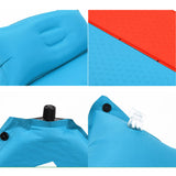 Self-Inflating Camping Mattress Air Bed – 2.5cm Thick Joinable Sleeping Mat for Hiking & Outdoors – Blue