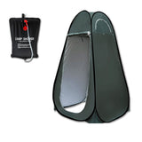 Pop-Up Portable Privacy Shower Tent & 20L Camping Shower Bag – Green