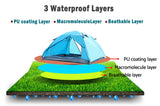 2-Person Lightweight Waterproof Camping Tent – Blue | Hiking, Backpacking, Cycling Ready