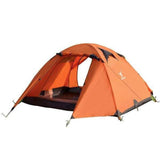 2-Person Lightweight Waterproof Camping Tent – Orange | Hiking, Backpacking, Cycling Ready
