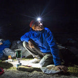 3 Mode COB LED Headlamp – Black/Blue | 120 Lumen, Adjustable & Hands-Free