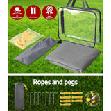 Caravan Privacy Screen - Sun Shade End Wall 1.95 x 2.2M – Grey