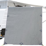 Caravan Privacy Screen - Sun Shade End Wall 2.1 x 1.8M – Grey