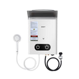Devanti Portable Gas Water Heater – Outdoor Camping Shower (White)