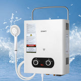 Devanti Portable Gas Water Heater – Outdoor Camping Shower (White)