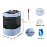 Devanti Portable Washing Machine 3KG – Black