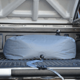 Fleximake DW200B 200L drinking water bladder in the tray of a ute or pick-up