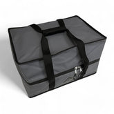 Toilet cassette storage bag with zip closure and carry handles