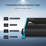 Renogy 12V 60A DC to DC Battery Charger – Smart 3-Stage Charging for Dual Battery Setups