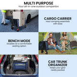Wallaroo 120L Collapsible Camping Trolley – Built to Cart Big Loads
