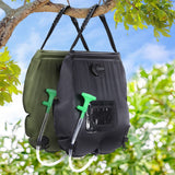 Weisshorn Camping Shower Bag 20L – Set of 2 (Green & Black)