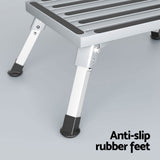 Weisshorn Folding Aluminium Caravan Step – 200kg Weight Capacity
